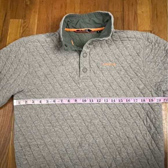 Orvis Outdoor Quilted Snap Sweatshirt men’s Small - Picture 3 of 7